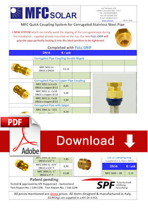 Quick fittings system - Brochure -